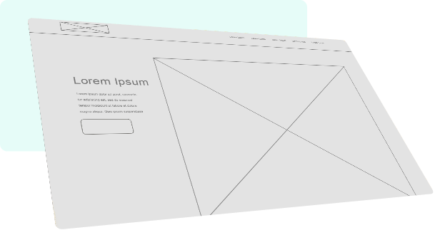 landing page wireframe